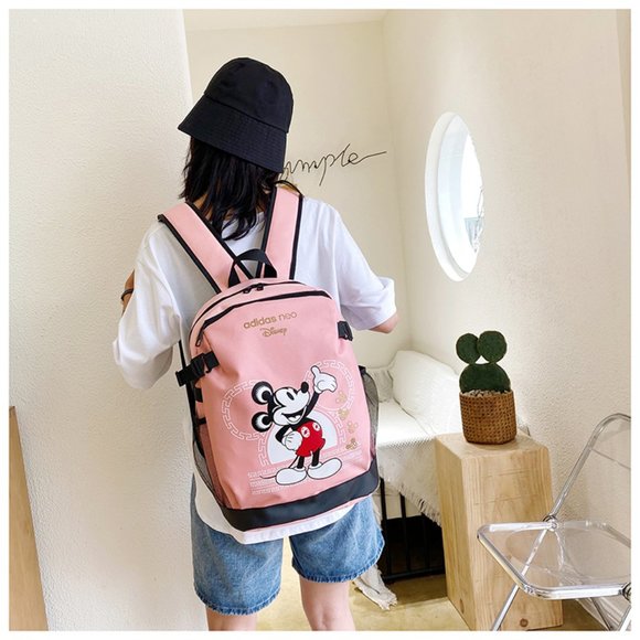 Adidas Mickey Mouse Pink Backpack - Picture 4 of 4
